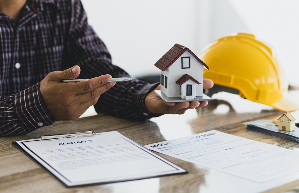 Signing of contracts for construction contractors for housing projects.