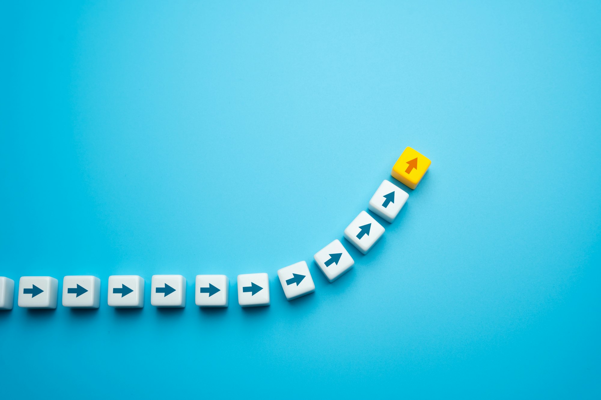 Lead up to success. Move forward. Follow the leader. Guiding principle.